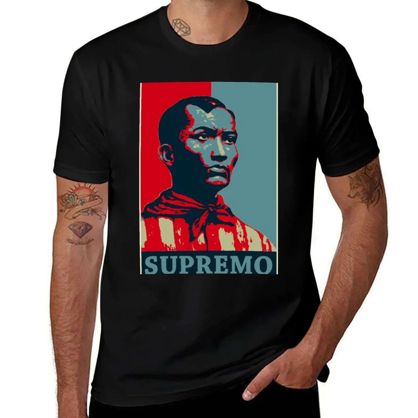 Andres Bonifacio - Supremo: Shepard Fairey-inspired T-Shirt Stain Resistant Casual Tee T-Shirt