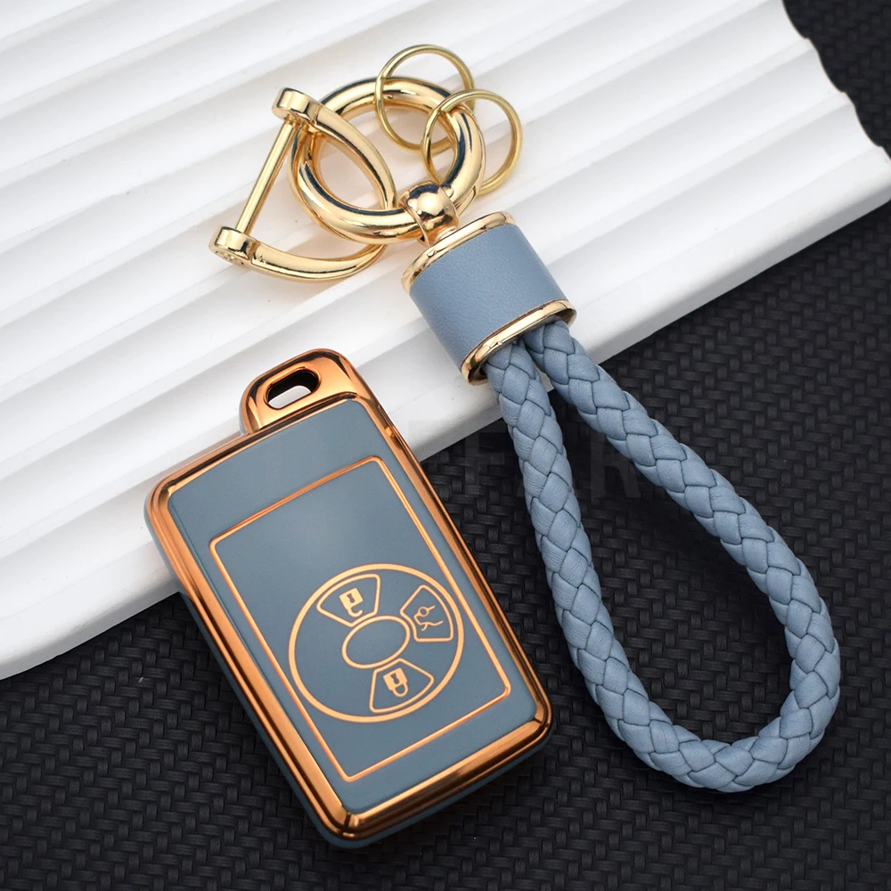 3 Buttons TPU Remote Car Key Shell Case Fob for Toyota Avalon Camry Corolla Smart Key Cover