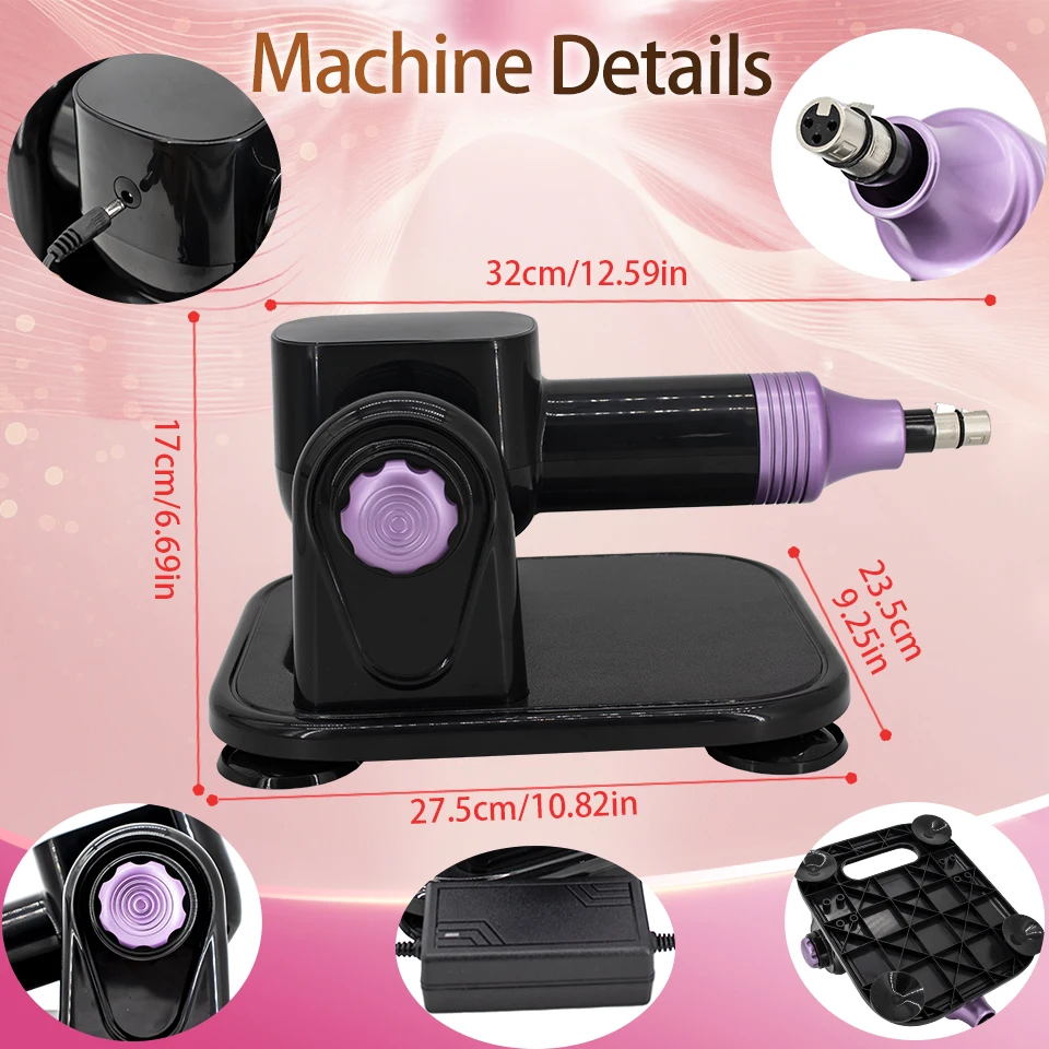 FREDORCH Sex Machine for Woman Adjustable Masturbating Pumping with Dildos Accessories Sex Machine Gun for Men Wireless Sex Machi