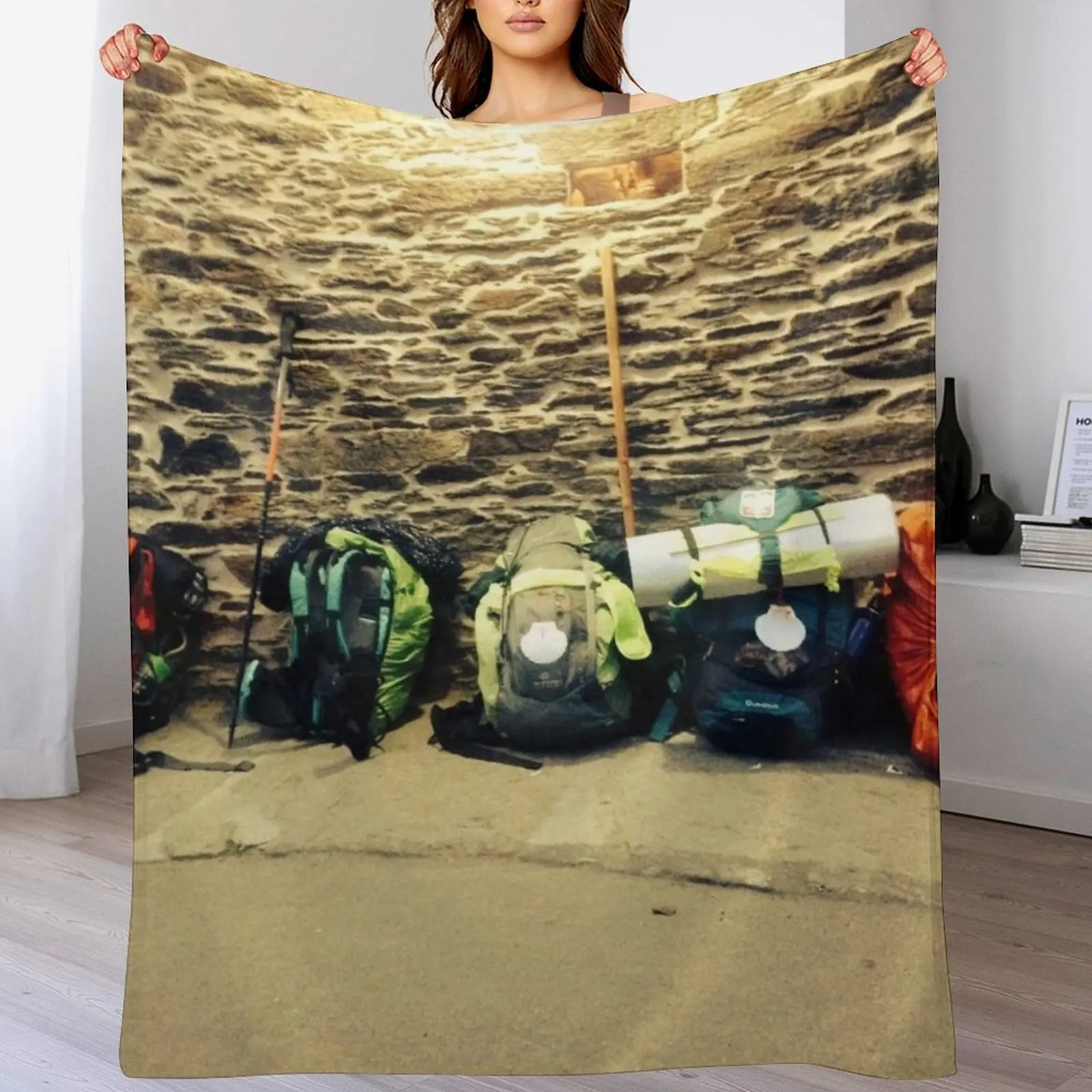 

Camino de Santiago Throw Blanket Summer Cool Breathable Blanket for Sleeping