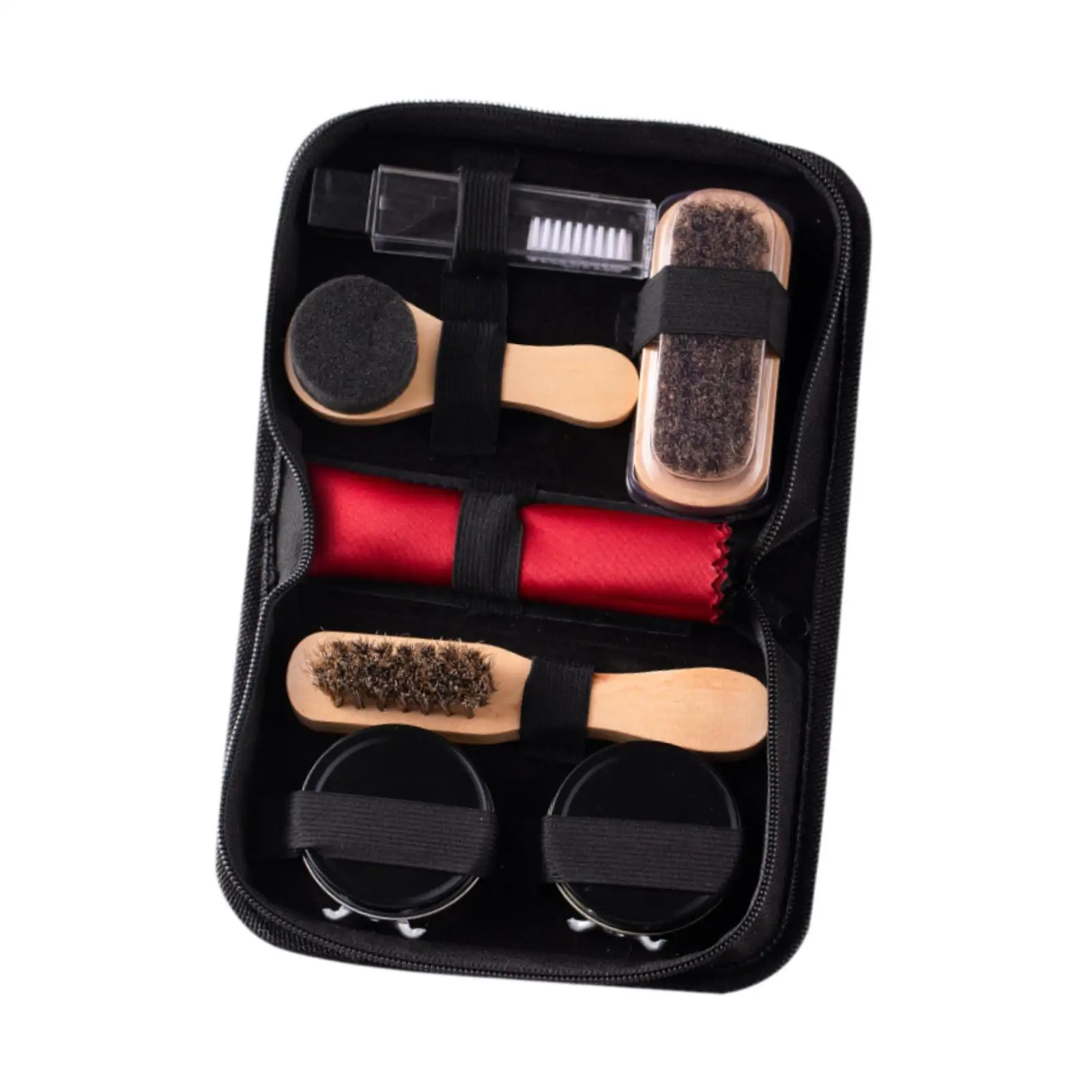 Leather Shoe Care and Polish Kit Portable Shoe Cleaning Kit with Storage Pouch