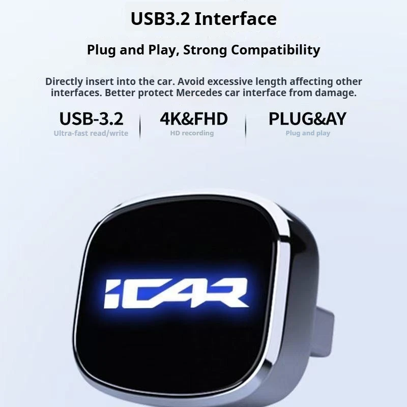 For Chery ICAUR V23 ADE V27 Car Dash Cam U Disk Flash Drive Memory Stick High Speed Recording DVR Sentinel Mode USB