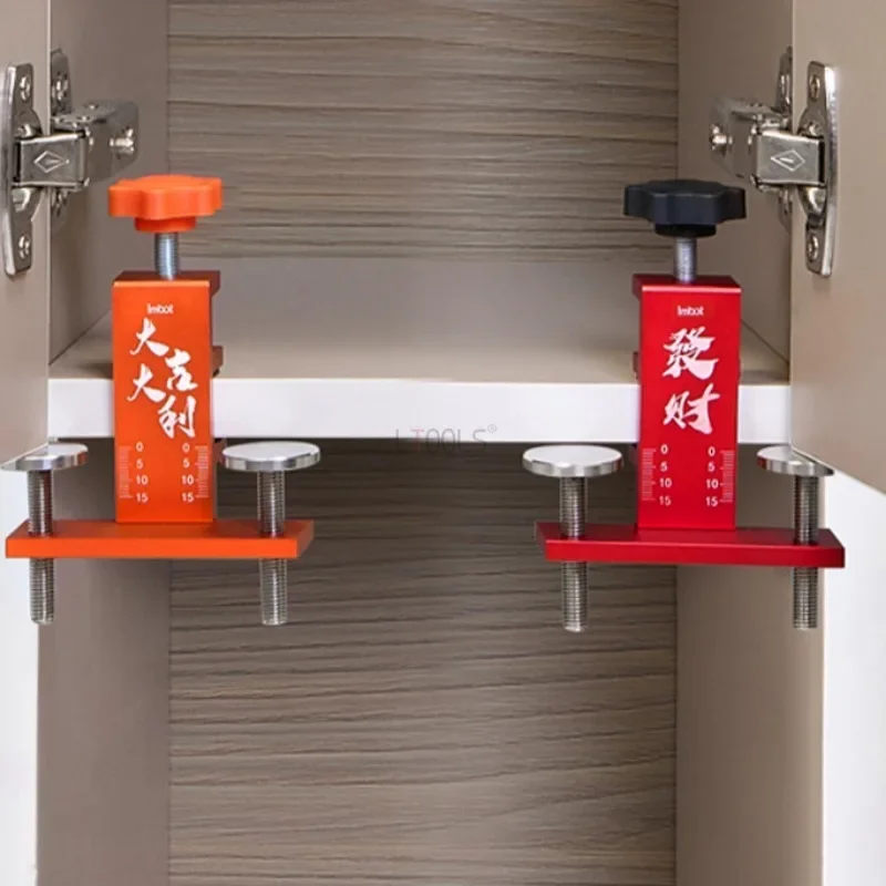 

Cabinet Clamp Cabinet Door Installation Tool Assistant Aluminum Alloy Durable Load-bearing Strong Installation Auxiliary Tool