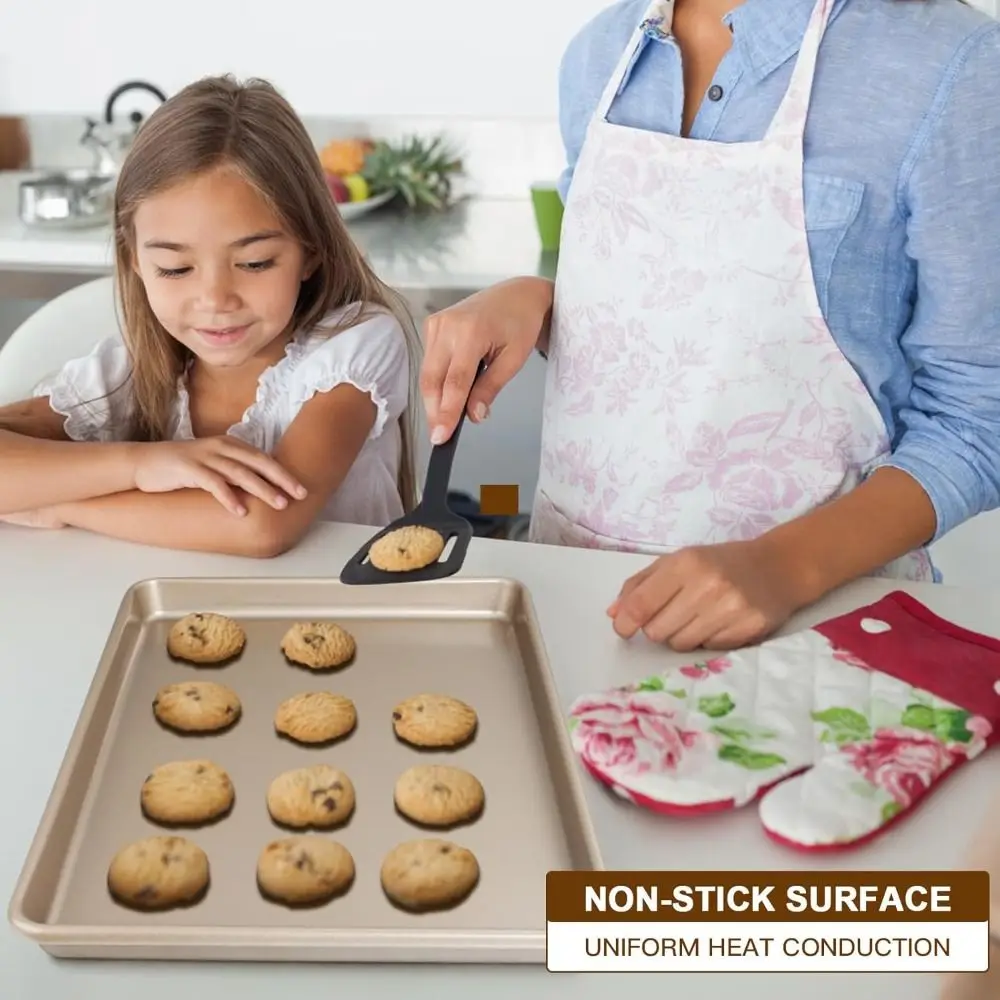 Gold 9/11/13inch Oven Baking Pan Rectangle Carbon Steel Bread Tray Nonstick Cake Baking Tray