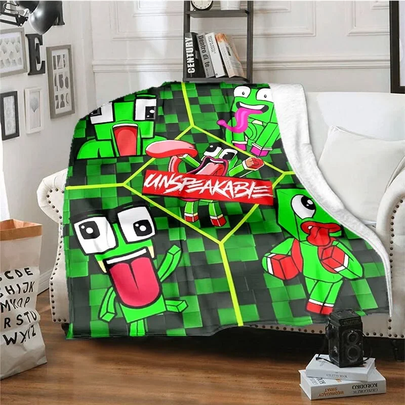 Cartoon Funny Play Unspeak.able Blanket For Children Gifts Picnic Travel Home Bed Sofa Chair Applicable All Season Blanket