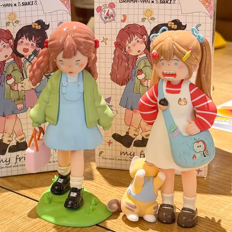 

Cute Suki My Friends Series Blind Box Trendy Anime Model Figurine Collection Desktop Decoration Gk Children'S Birthday Gift