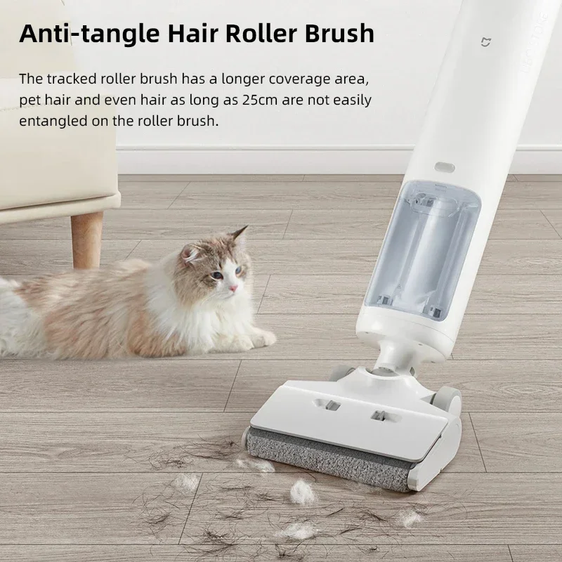 XIAOMI MIJIA Wireless Vacuum Cleaner B302CN Handheld Self Cleaning Wet And Dry Home Scrubber Washing Mopping Smart Floor Washer