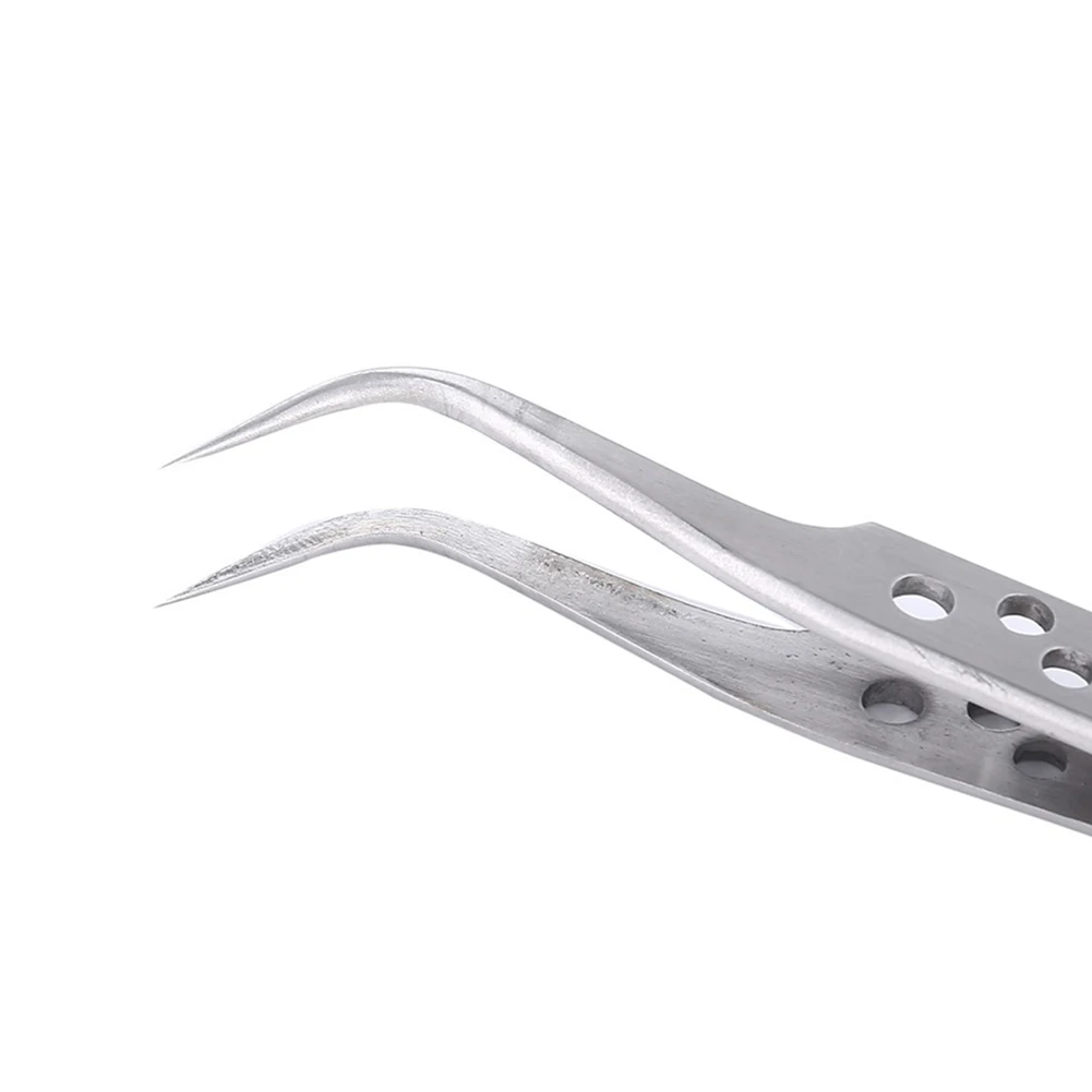 

High Quality Tweezers Industrial Hand Tools High Precision Precision Anti-magnetic Repair Silver Stainless Forceps