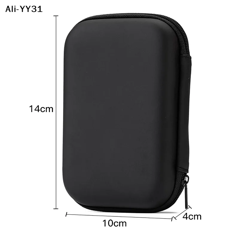 【WG】EVA Zipper Bag Hard Drive Protect Bag HDD SSD USB Cable Charger Protect Bag For 2.5 Hard Drive Power Bank USB Cable Charger