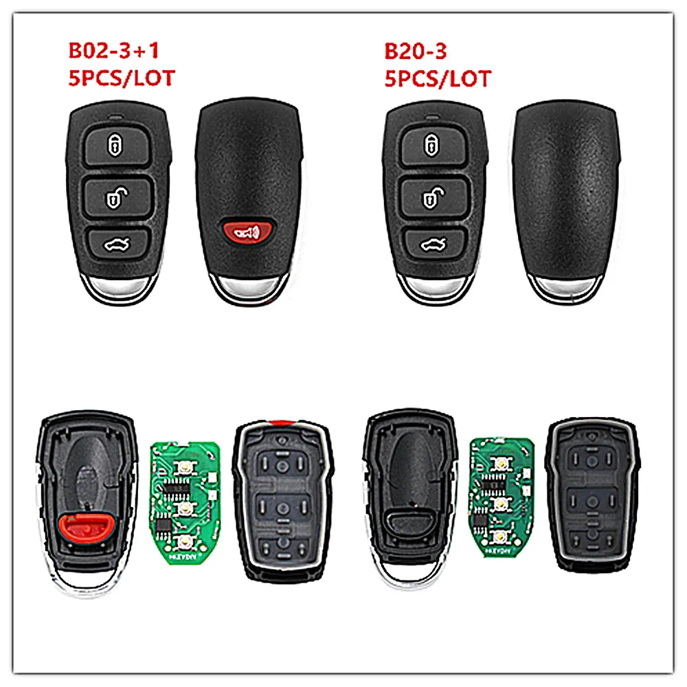 New 5Pcs/Lot KD B20-3 B20-4 B Series Universal Remote Control B20-3+1 for Mini Kd KD900/KD MAX/KD-X2 Key Programmer