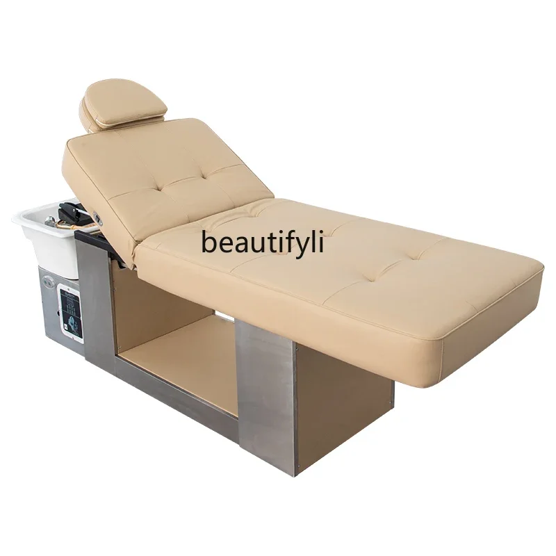 xzzThai massage shampoo bed hair salon special electric head-up beauty, head treatment bed water circulation fumigation bed