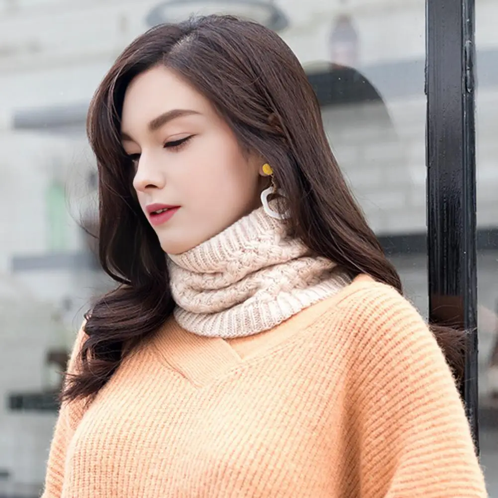 Sweat-absorbent Scarf Soft Fabric Scarf Cozy Winter Neck Warmer with Soft Windproof Fabric Velvet Lining for Weather for Extra