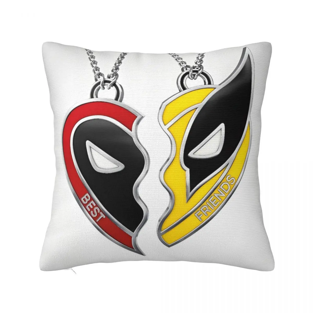 

Soft Deadpool & Wolverine Poster Pillowcase Polyester Cushion Cover Cartoon Anime Throw Pillow Case Cover Zippered 45cm