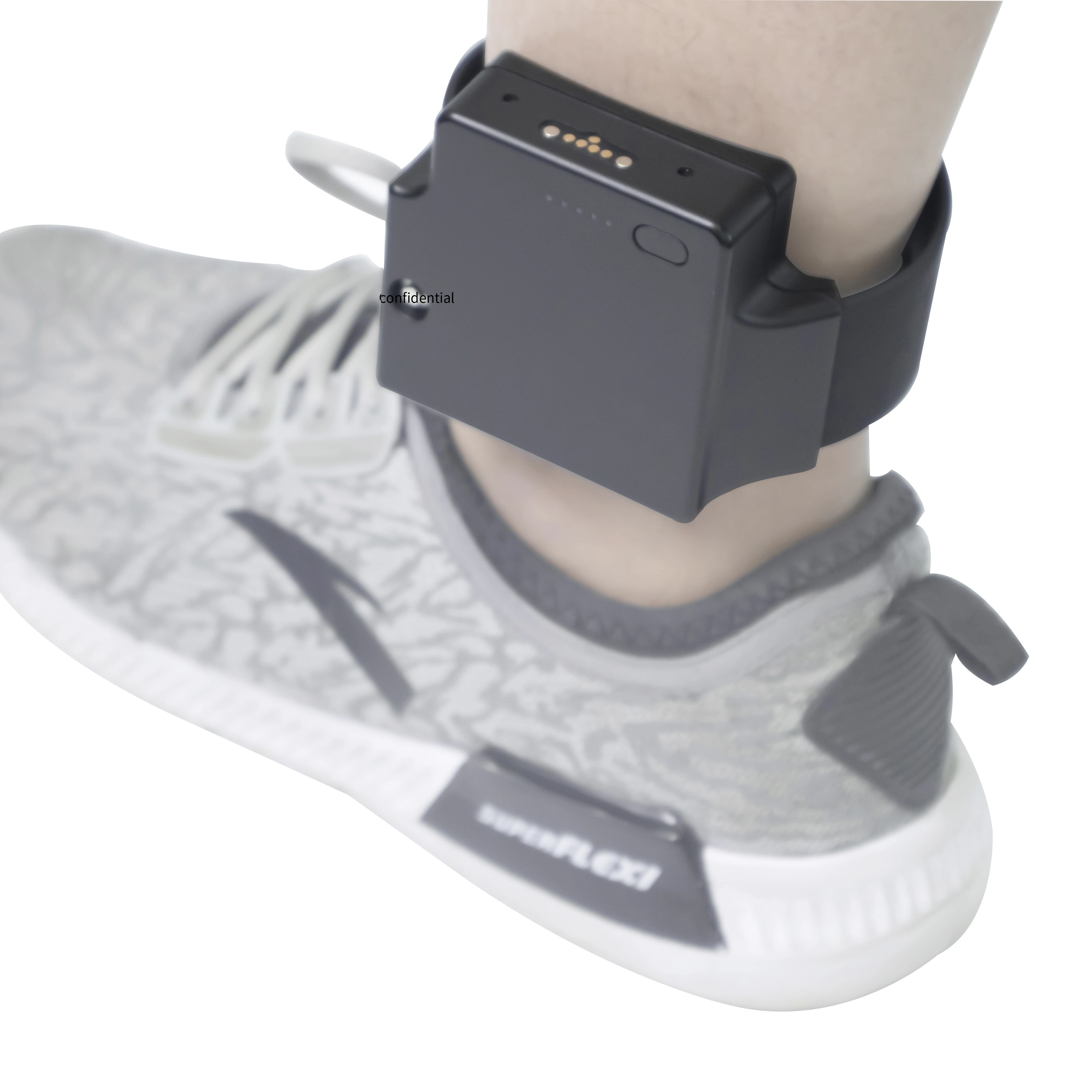 NEWGPS Tracking Offender Electronic Monitoring Tamper-proof Correctional Ankle Bracelet Beacon IP68 Waterproof Two-way Rubber