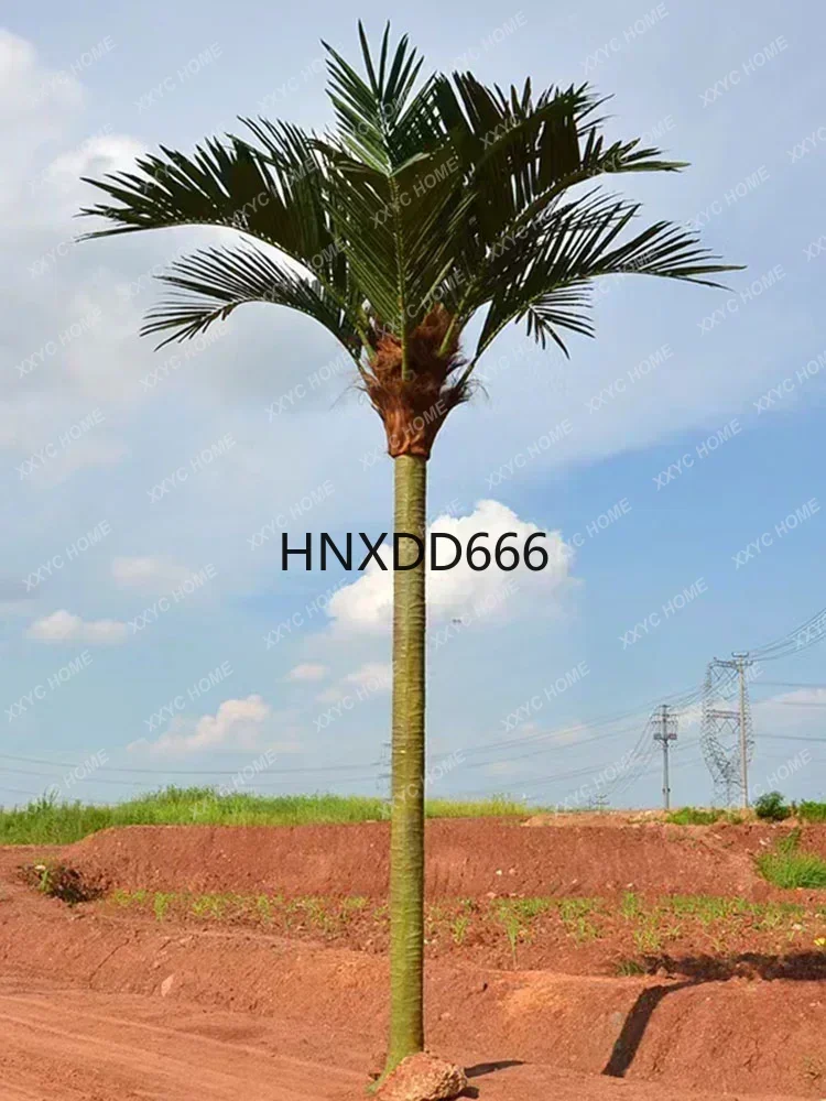 Imitation Coconut Tree Large Artificial Landscape Tree Tropical Green Plant Decoration Fake Coconut Leaves Outdoor Fake Trees