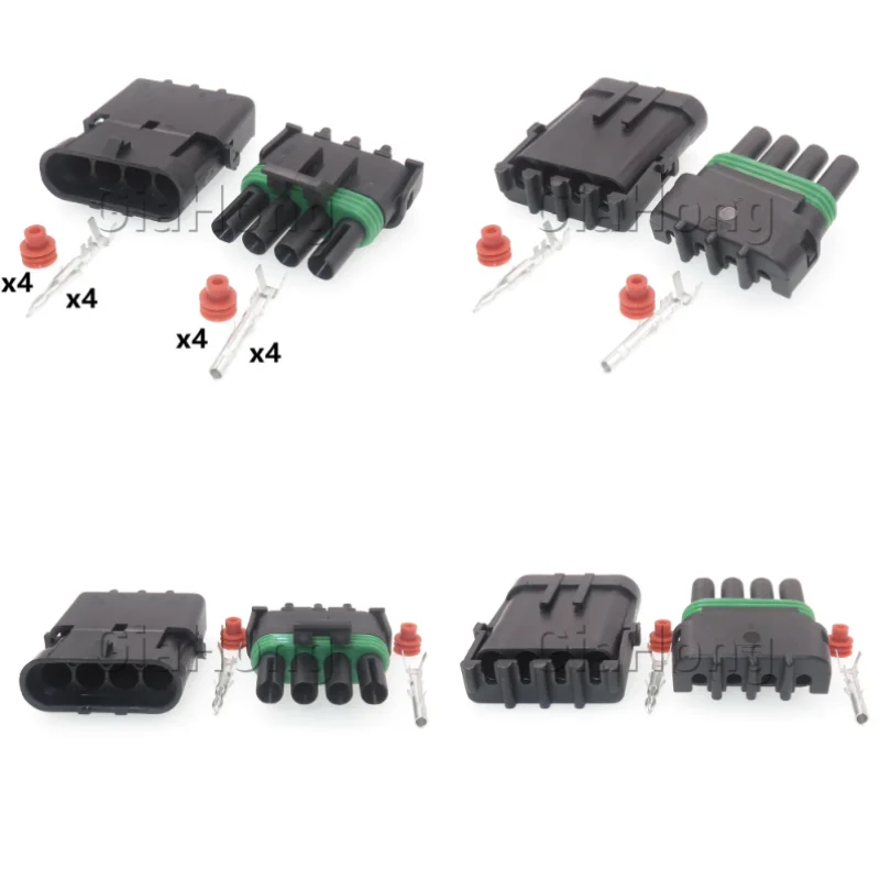 1 Set 4 Ways AC Assembly Car Power Socket Auto Replacement Plug Accessories 12015797 12010974 Automotive Connector