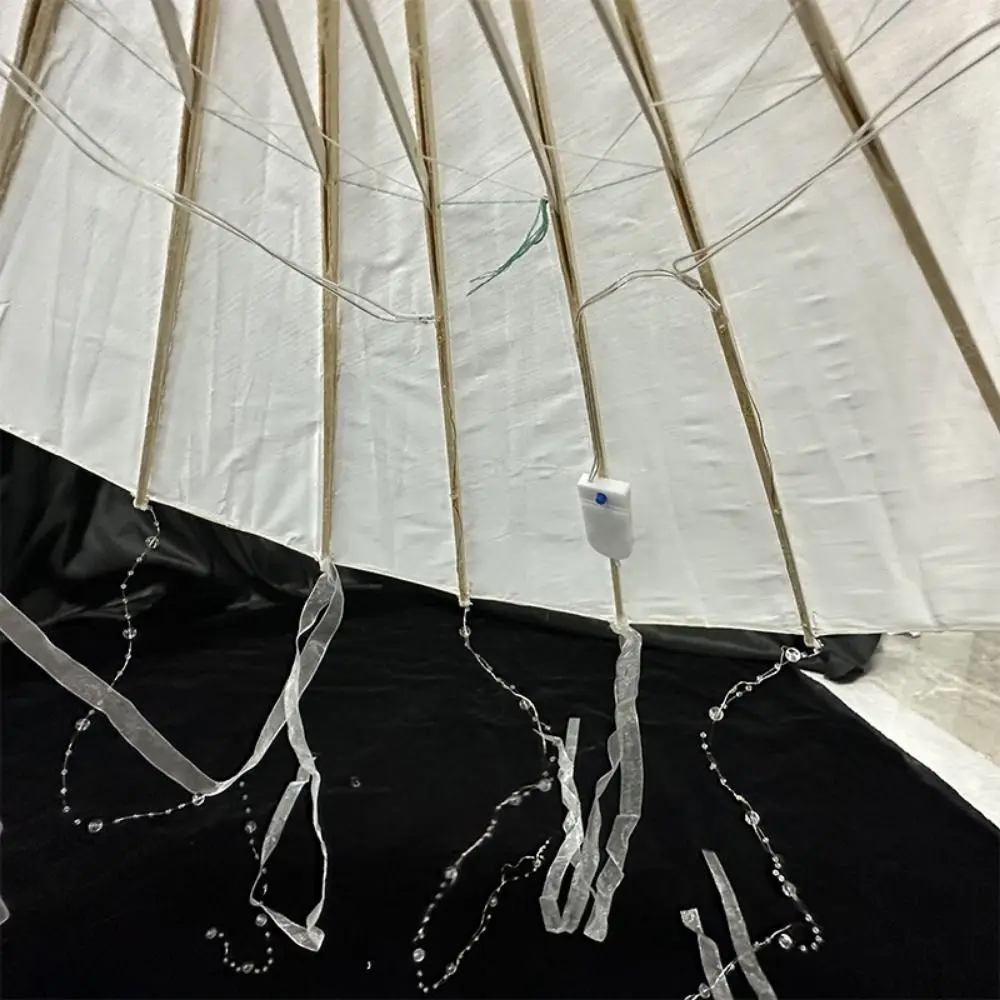 

New Handmade LED Chinese Japan Yarn Umbrella Multistyles Diameter 70/82cm Oiled Paper Silk Cloth Umbrella Photography Props