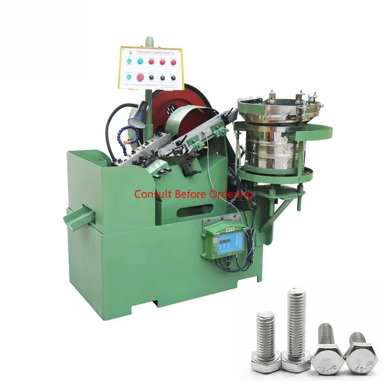 Macchina automatica per la produzione di dadi e bulloni Macchina per infilare i capezzoli Macchina per la produzione di filettatura leggera