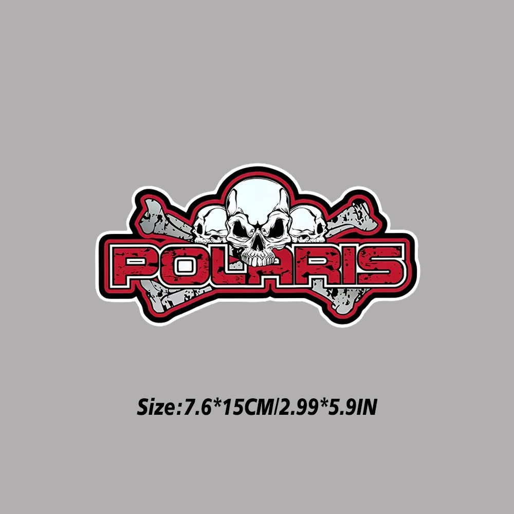 ل بولاريس الجمجمة ملصق سيارة واقية من الشمس Creativite الوفير دراجة نارية مقاوم للماء الفينيل سيارة التفاف