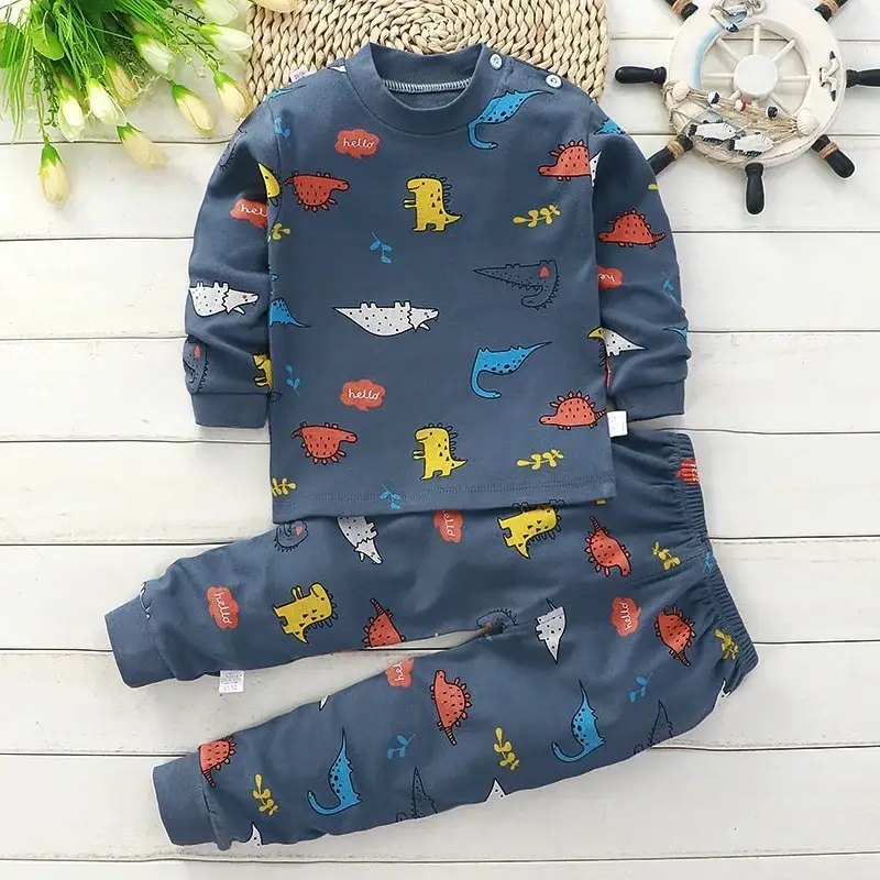 Kids Clothes Children Sets Children's Clothing Boys Girls CottonAutumn winter Clothing Pants Sleepwear Underwear Christmas Gift - Image 9