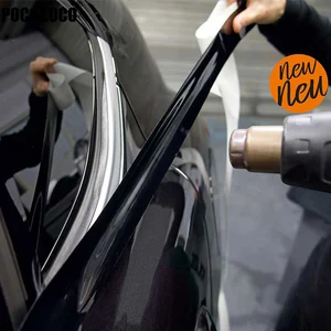 Parlak siyah Vinil Yan Şeritler, Silme, Krom Pencere Kaplaması, bir Film, arabanın içinde, kaput, çatı, a direği, 3 cm, 5 cm, 7 cm, 10 cm 6 Büyük satış, yapışkanlı krom araba numarası 2