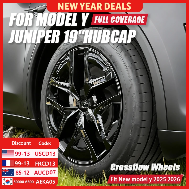 

4PCS HubCap for Tesla Model Y Juniper 19 Inch Performance Wheel Caps Automobile Wheel Hubcap Full Rim Cover Accessories 2025