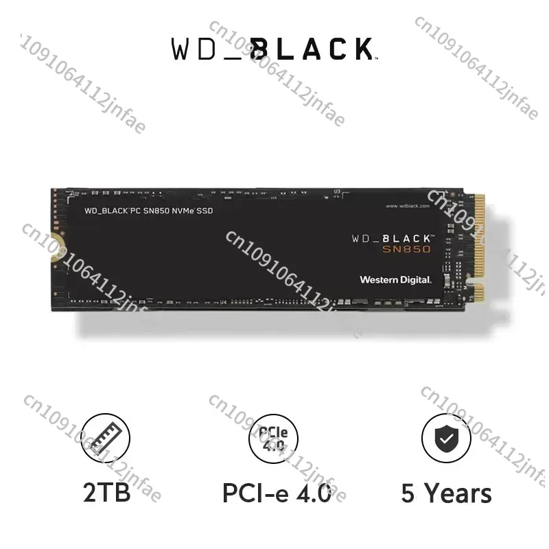 WD_BLACK SN850 1TB NVMe Built-In Solid State Drive PCIe 4.0 Gen4 500GB SSD, Up To 7000 MB/S.2 2280 For PS5 2TB