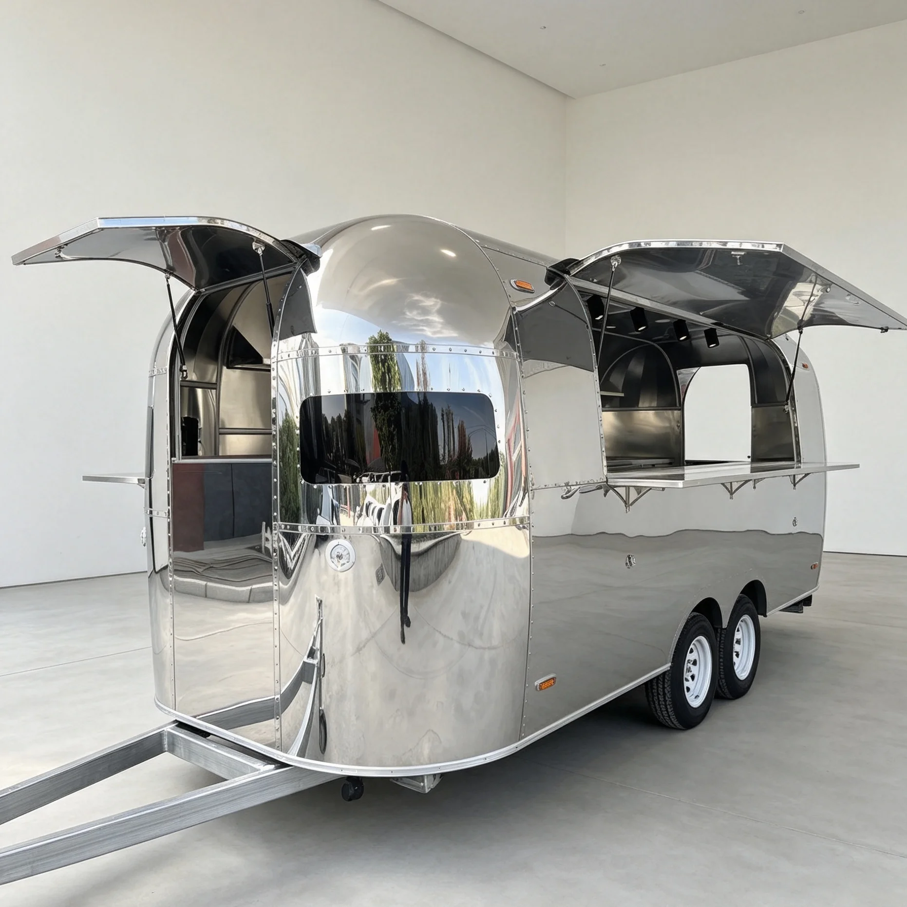 Customized Fully Equipped Mobile Restaurant Popcorn Concession Trailers Street Food Trailer Catering Food Truck for Sale