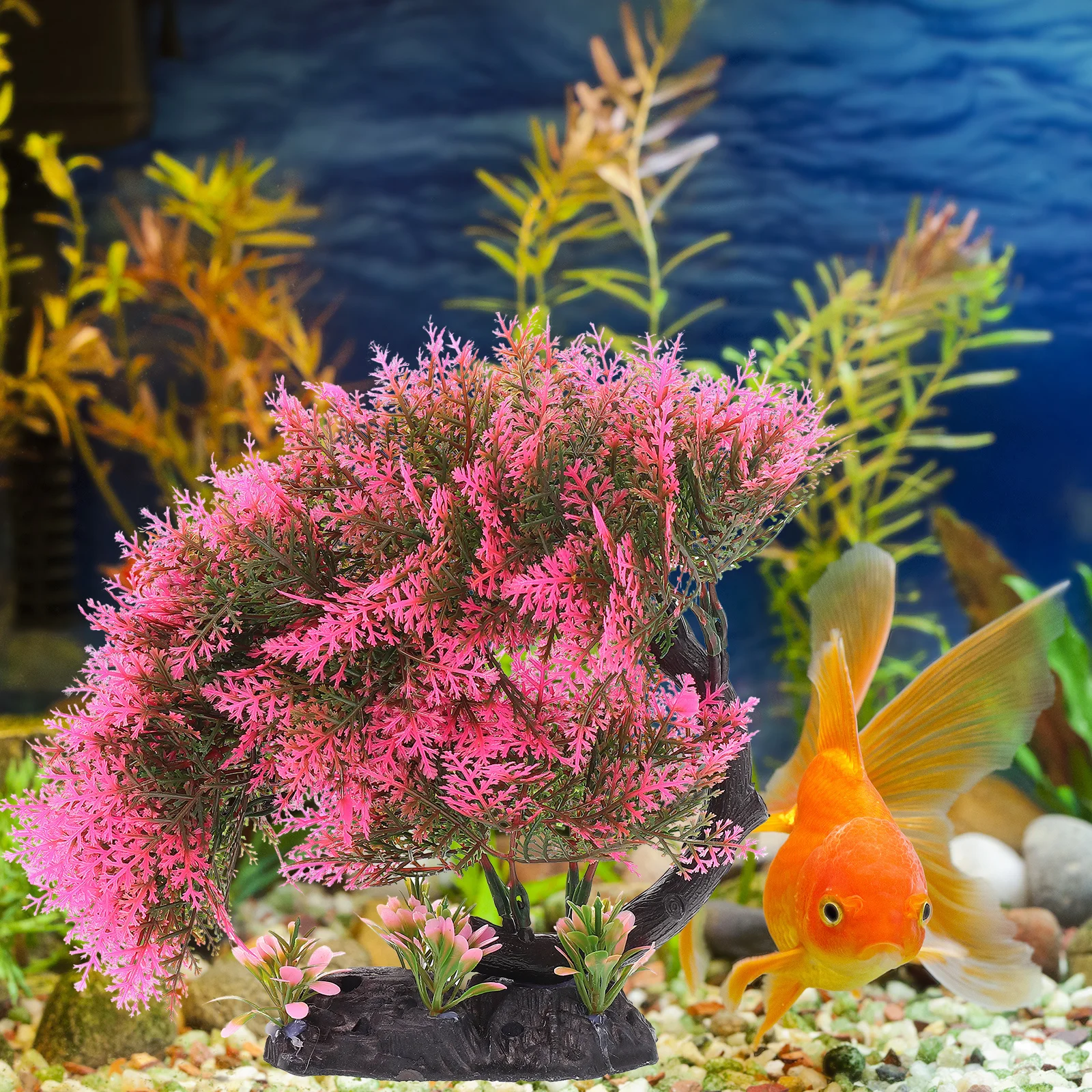 

Water Grass Decorative Tree Simulated Pine Aquarium Ornament For Fish Tank Decor Aquarium Supply Decorative Artificial Tree