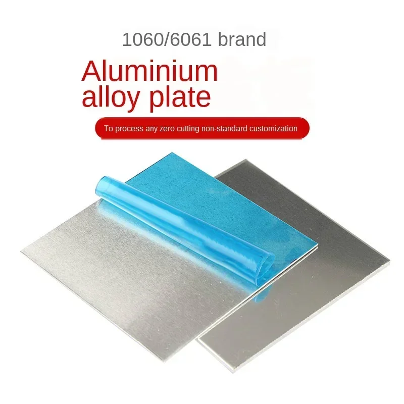 1060 aluminium Flache Platte Blatt 0.2/0.5/1/2/3/4/5/6/8/10mm Maschinen Teile Reines Aluminium Anpassbare Elektrische anwendung