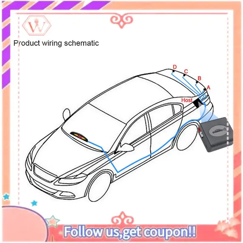 

A88U-16.5Mm Probe Reversing Radar Reversing Assist General Car Spare Parts Accessories Parts