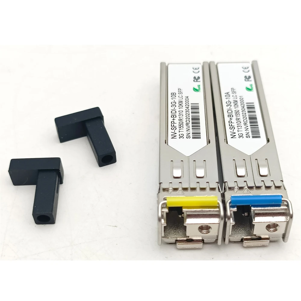 3G/3G BIDI 1310/1550nm WDM SFP Module, 3G SDI/HDI Video WDM 10KM SFP Optical Transceiver Module for Blackmagic BMD Yellobrik