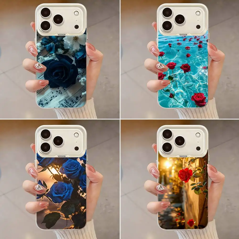 

The Art OF Love Rose Phone Case For iPhone 17,16,13,12,X,11,15,14,Pro,Max,Plus,SE4,Air,Mini White IMD HD Matte
