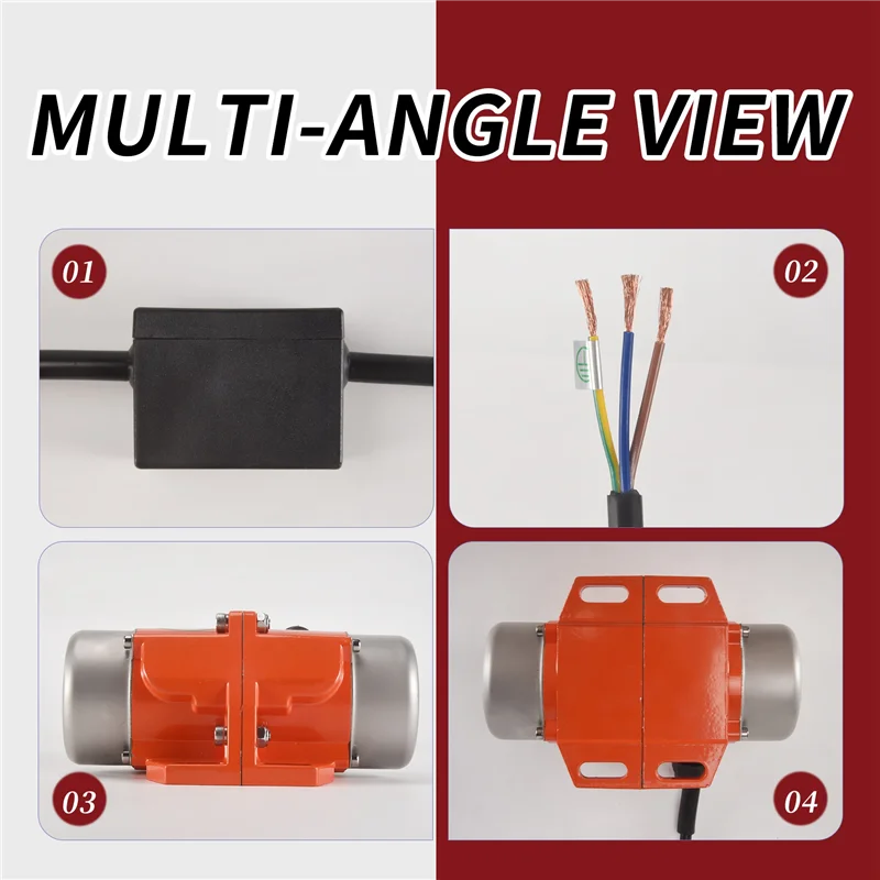 

THIVN-60W 220V Vibrating Motor Adjustable Speed For Feeding Machine Shotcrete Machine Washing Machine Durable Easy To Use