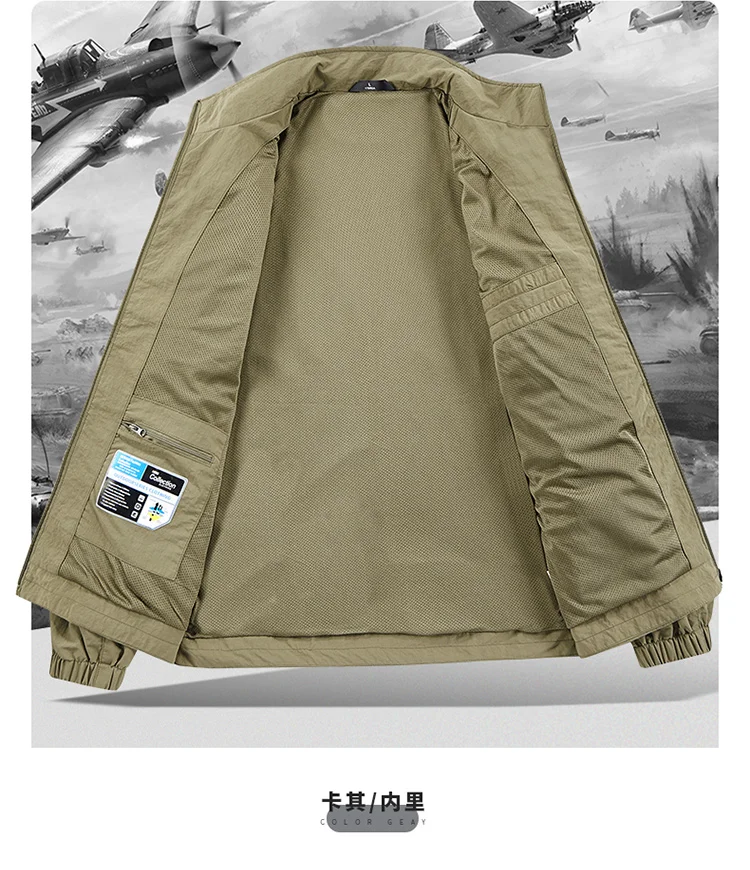 Outdoor-Jacke für Herren in Übergröße bis 8XL, Herbst-Winter Wander- und Campingjacke, Windbreaker in Übergröße, Frühling Oversized Oberbekleidung – Detail 8
