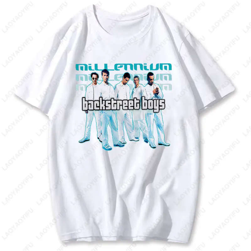 Backstreet Boys Millennium Tour Musik Vintage T-Shirt Männer Frauen Hipster Beliebte Tops Sommer Mode Streetwear Unisex T-Shirts Geschenk – Detail 9