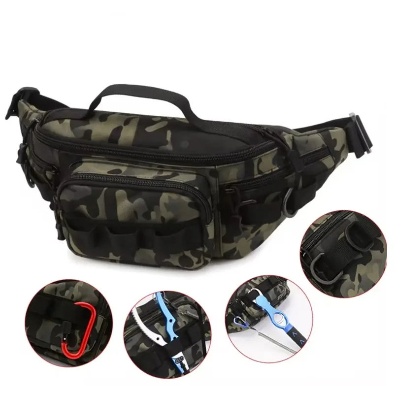 Fanny Pack Men Tactitcal Bag Camping Waist Chest Molle Bags Belt Camping Outdoor Hunting Assualt Hiking Backpack Travel Sling