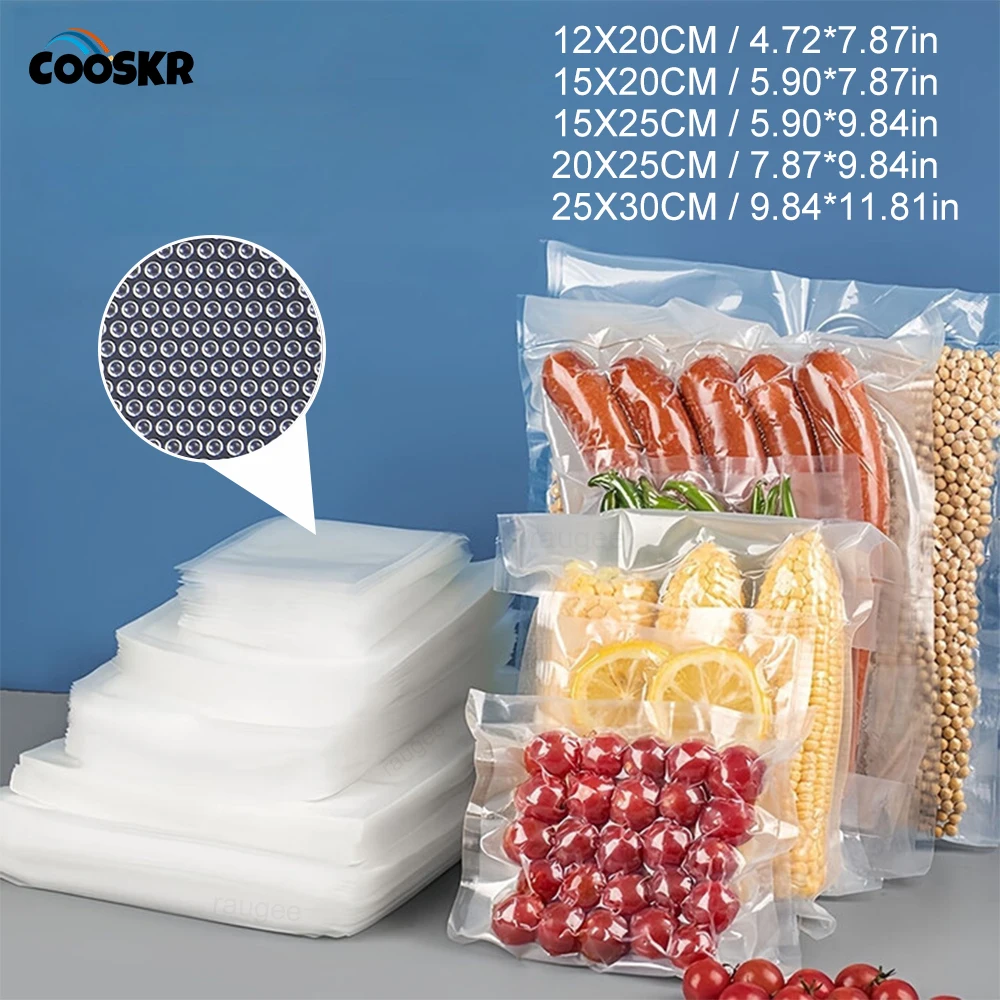 Vakuumverpackungsbeutel für die Lebensmittelaufbewahrung, BPA-frei, Küchenzubehör, Lebensmittel-Vakuumversiegelungsbeutel, 100 Stück, hält Lebensmittel frisch, Vakuumbeutel