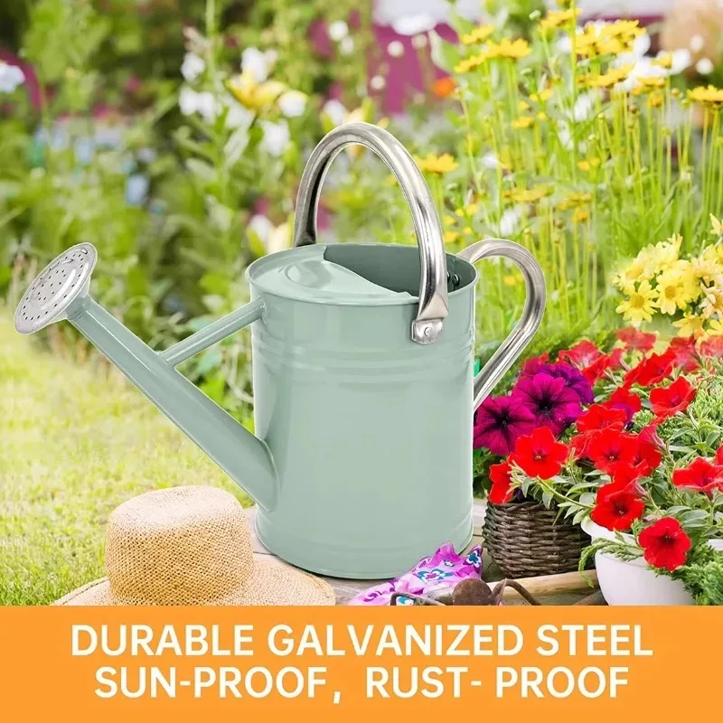 

Quality Stainless Steel Handle Sprinkler Kettle House Plant Garden Flower Long Spout Water Can for Outdoor Watering Plant