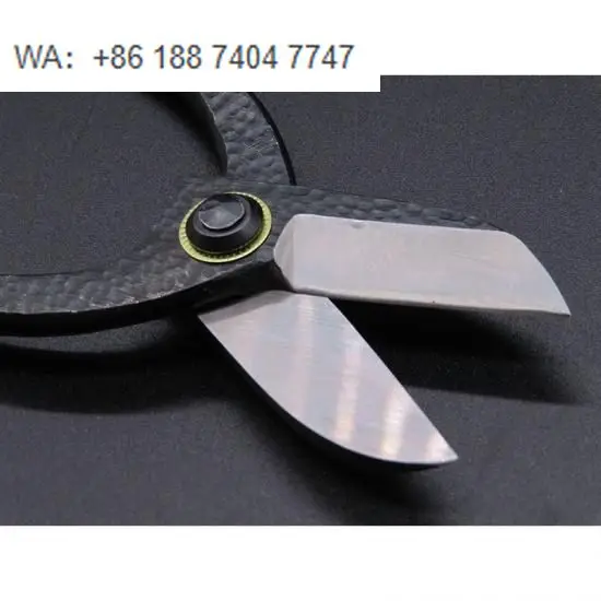 IKENOBOU Traditional Flower Industrial Grade Laser Embroidery Scissors Sharp Steel Handle Tip Plastic Blade 165mm Model S-8