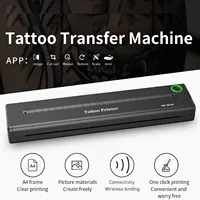 Máquina de impresora Mini impresora de plantillas térmicas inalámbrica de 2000mAh para tatuador impresora de plantillas negra impresora de plantillas para tatuajes