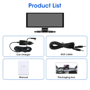 Màn hình ghi video không dây ống kính kép và máy quay video tự động Android, DVR 4K Dash Cam, 11,26 10 Màn hình không dây Double Bán hàng chính - №2