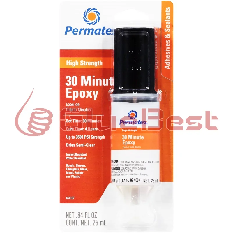 Permatex 84107 PermaPoxy Two-Part Curing Agent High Strength for Bonding Metal Glass Ceramic and Plastic Original Product