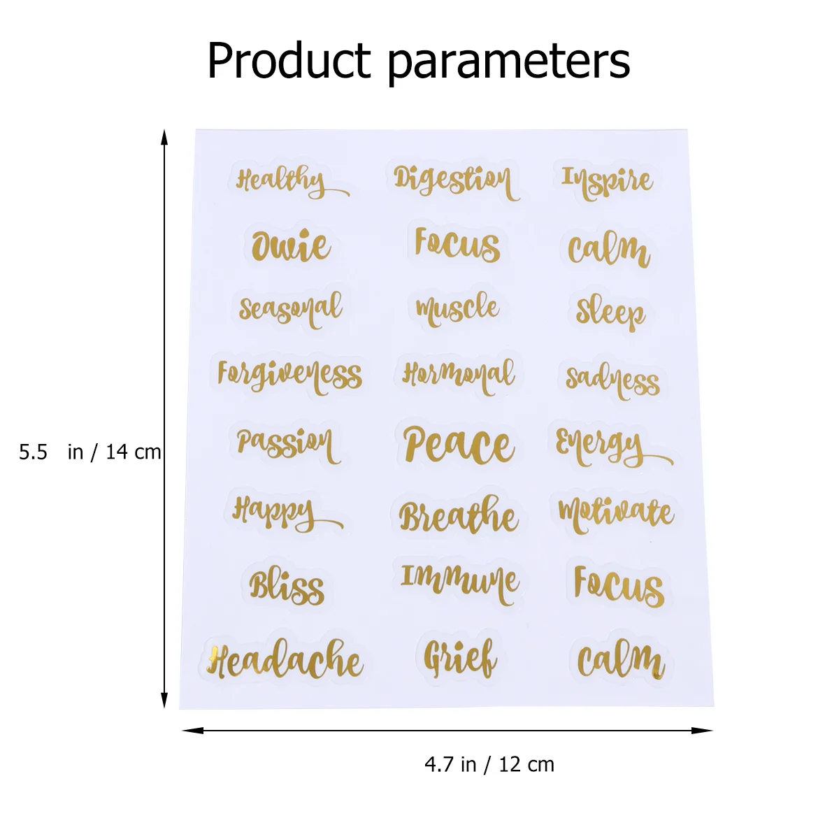 5 Sheets Labels Essential Oil Bottle Alphabet Stickers Perfume Tags Fragrance for Man