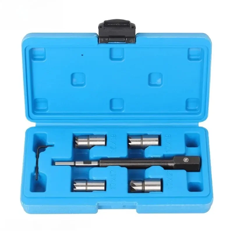 Universal Car Diesel Injector Seat Cutter Set Oil Nozzle Reamer 6pcs for Clean Auto Repair Tool Automotive Accessories