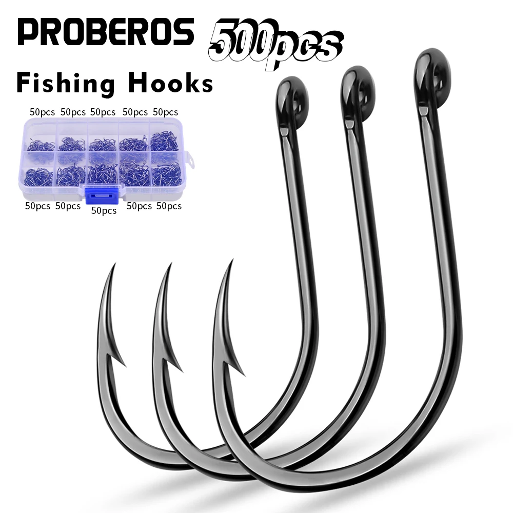 PROBEROS Anzuelos Acero al Carbono para pesca en agua salada y dulce - imagen 4