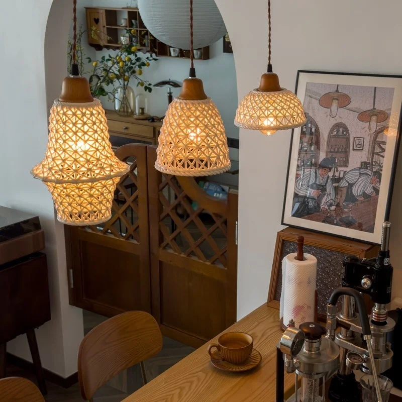 IWHD Nordic Minimalism LED Pendant Light Cafe Bar Loft Kitchen Bedroom Kitchen Dining Living Room White Ceramic Hanging Lamp - Image 5