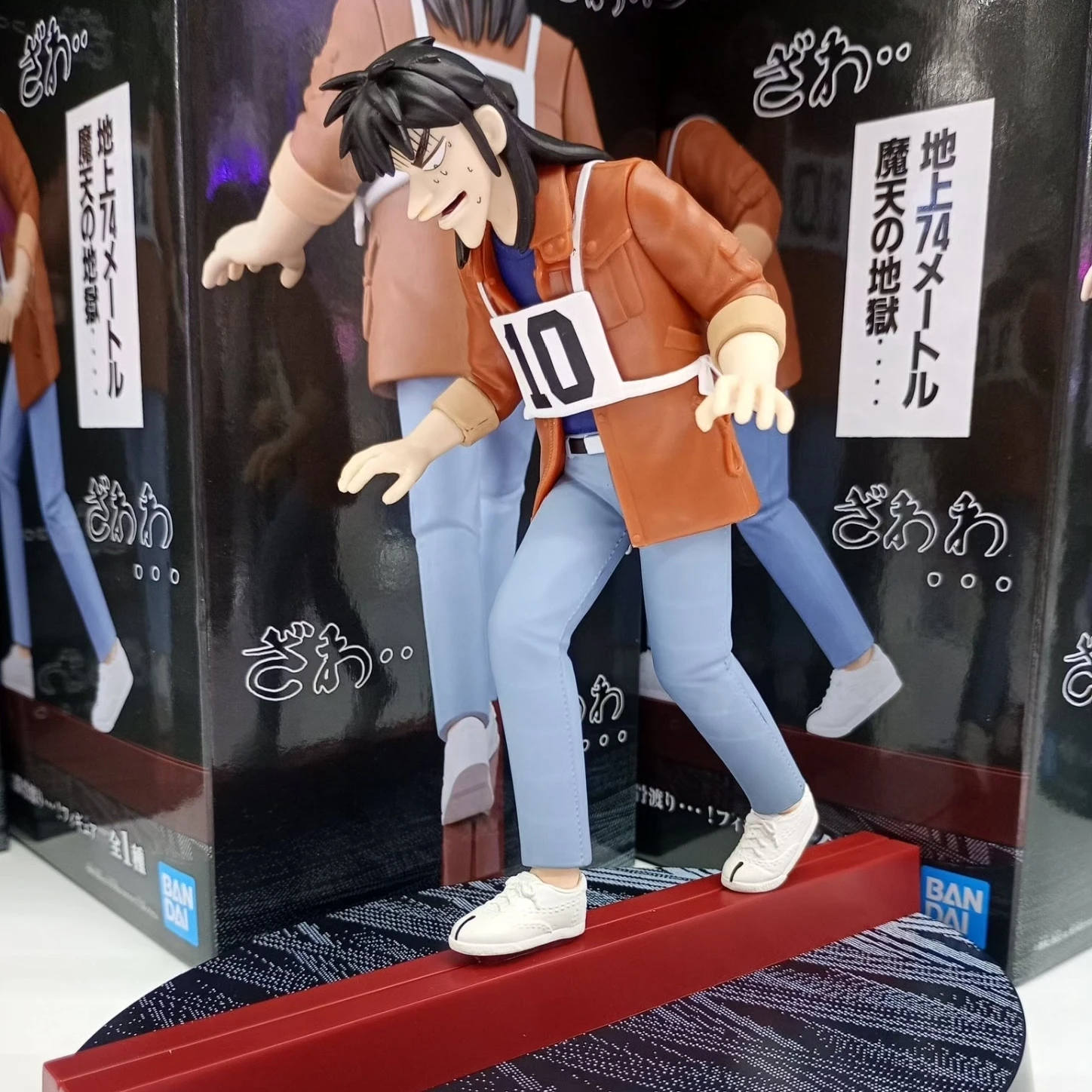 本物のバンプレストアニメギャンブル黙示録改アイアンビームクロッシングシーン-14-センチメートル-pvc-アニメフィギュア模型玩具在庫あり