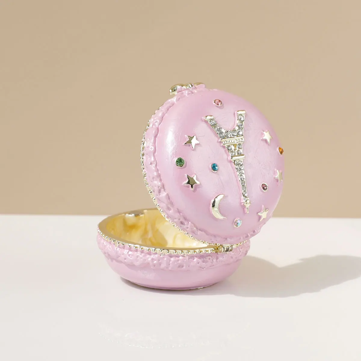 1Pc Macaron Jewelry Box, Macaron Cute Pill Box, Colorful Macaron Jewelry Storage Box, Cute Candy Shape Storage Box Organizer