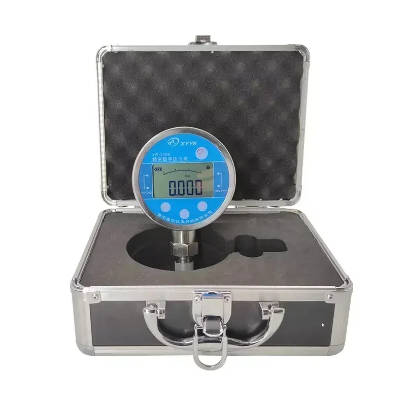 5 Digits LCD Showing 100mmdial Pressure Gauge Fuel Liquid Gas Vacuum Digital